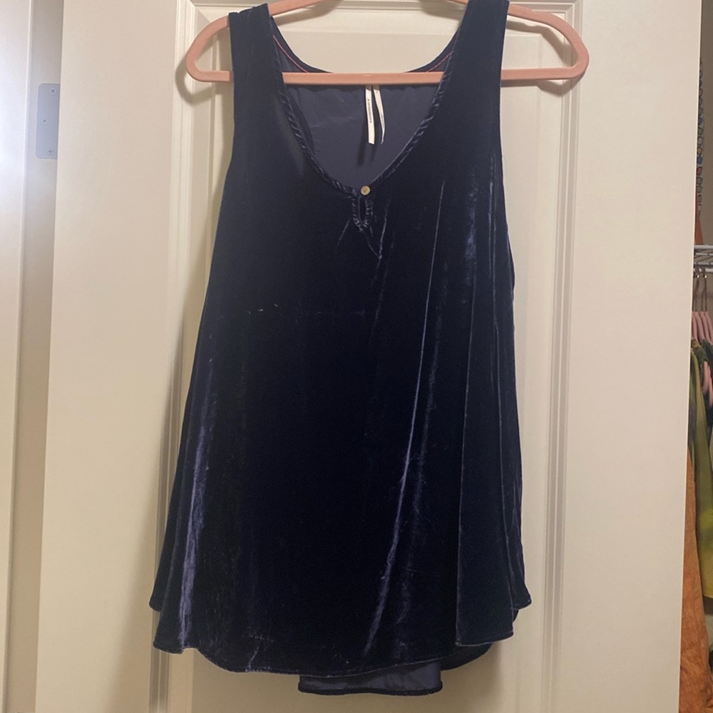 Anthropologie velvet tank